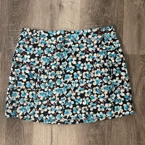 Floral mini wrap skirt